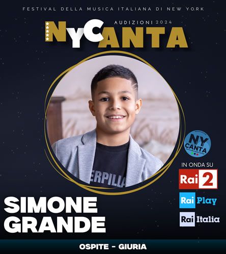 Simone Grande ospite al festival canoro